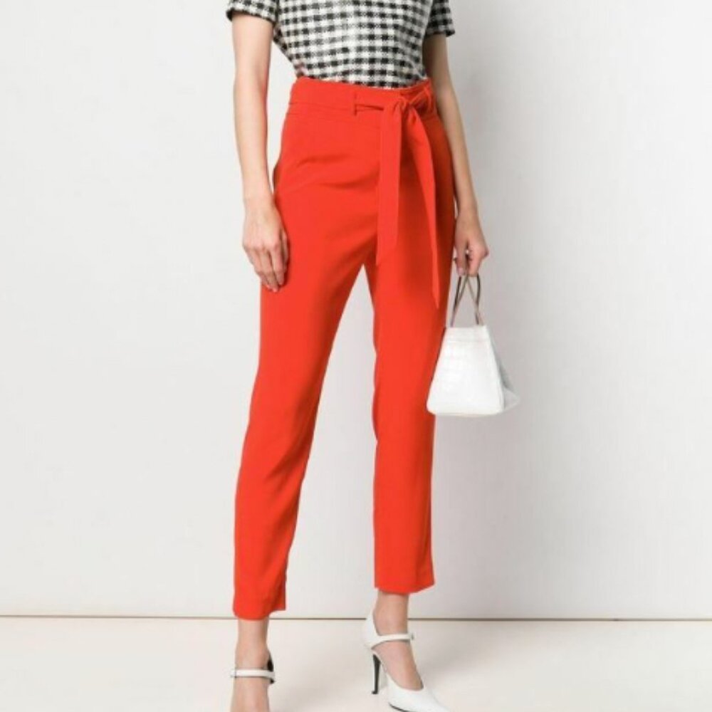 Veronica Beard, Faxon Pant, Poppy Red, 6